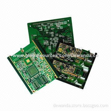 6-layer HASL PCB with BGA, green solder mask, HASL/immersion gold/immersion tin/immersion silver